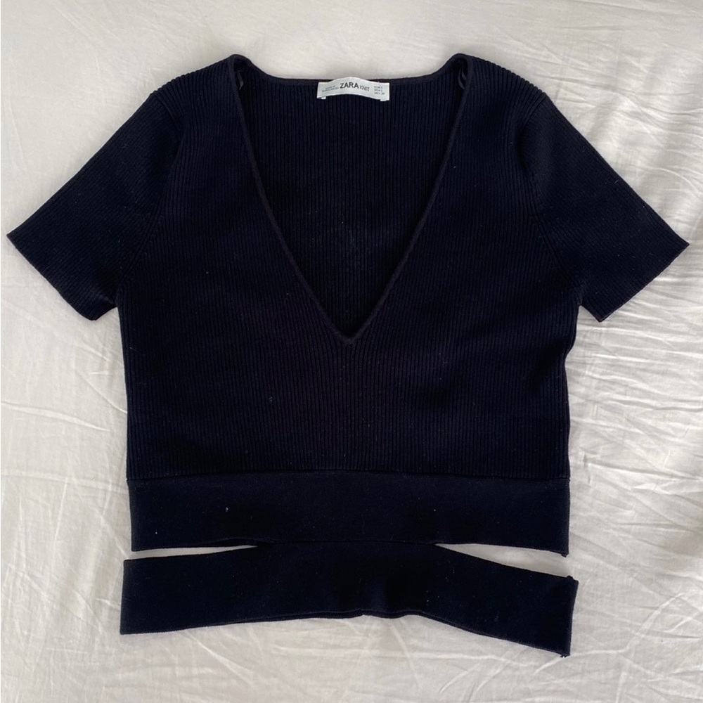 🖤Zara knit crop-top🖤